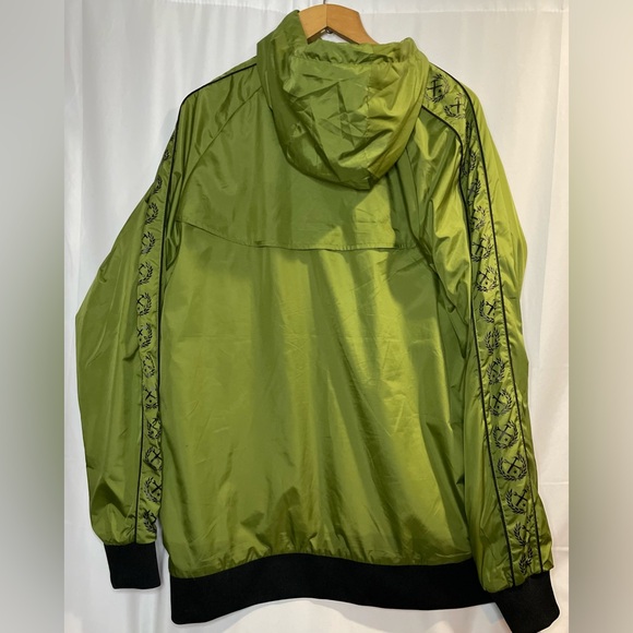 Dixxon Windbreaker Hooded Jacket Men’s XL The Waterfront Green water-resistant - Picture 13 of 15